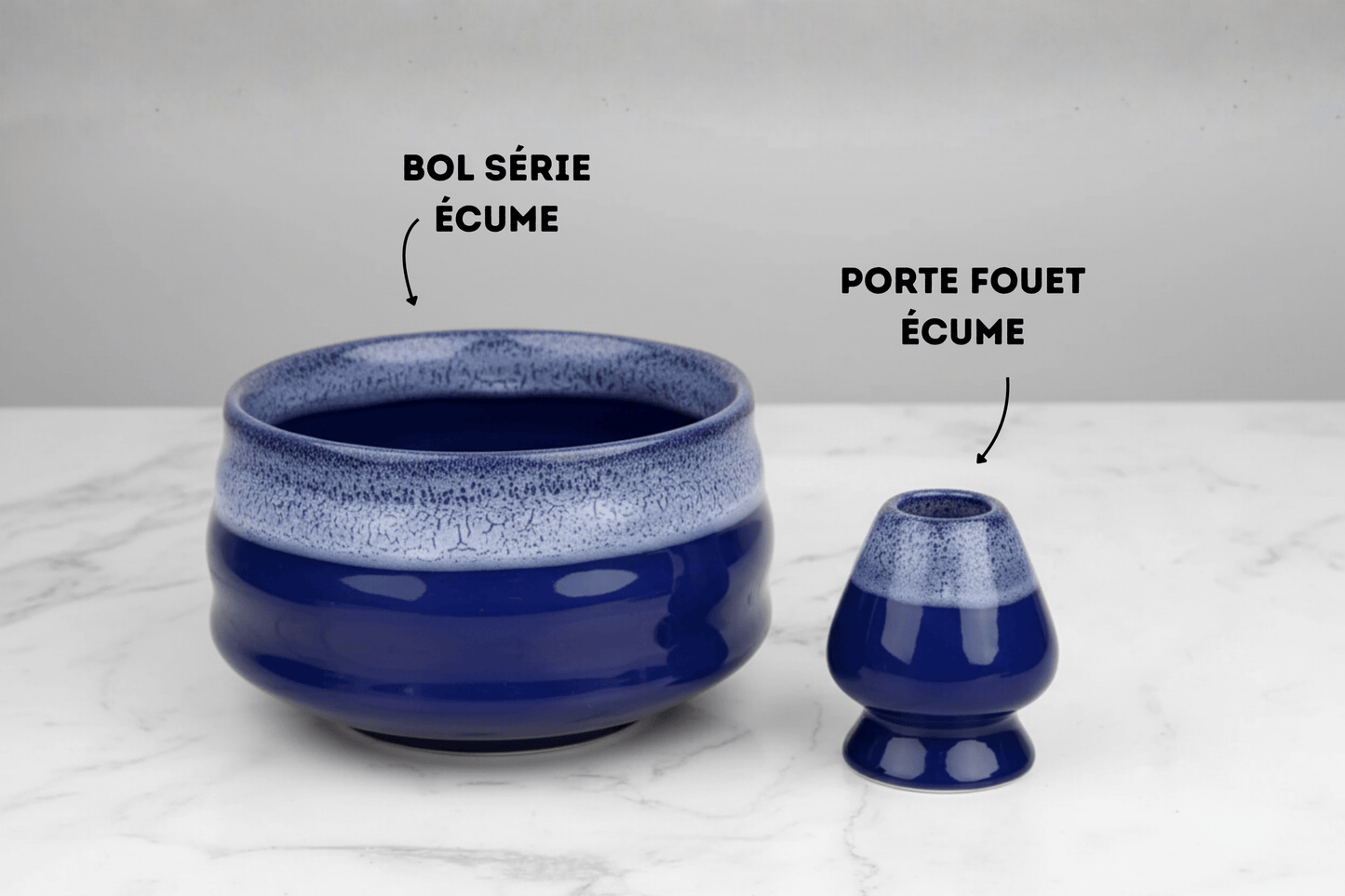 bol à matcha chawan traditionnel série écume