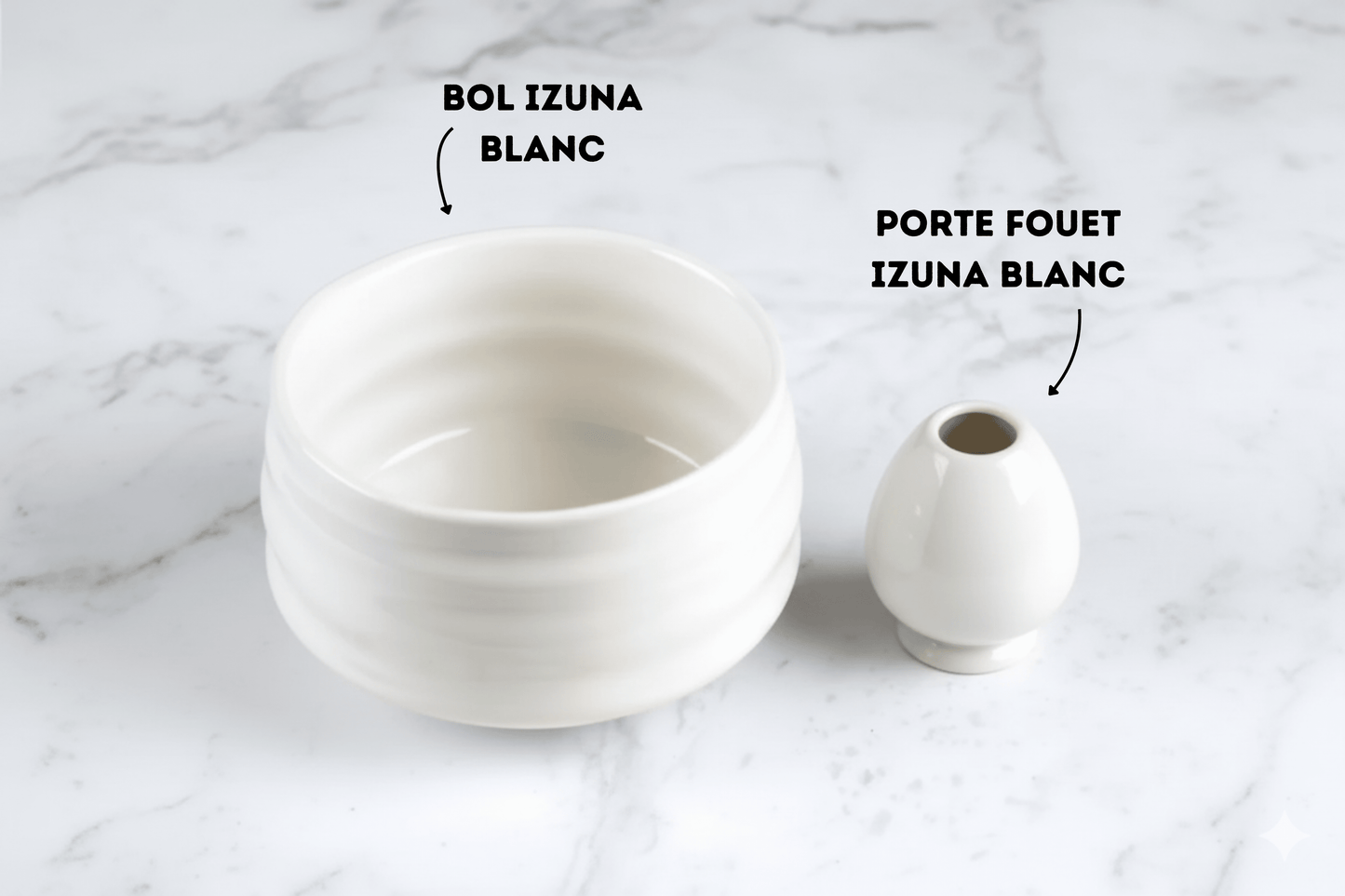 bol chawan traditionnel série "izuna blanc"