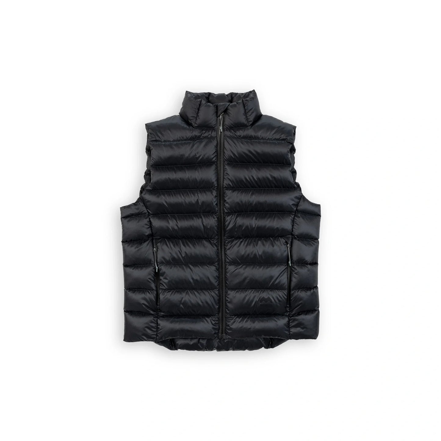 Beringia Bering Down Vest - front view in Meteor (black)