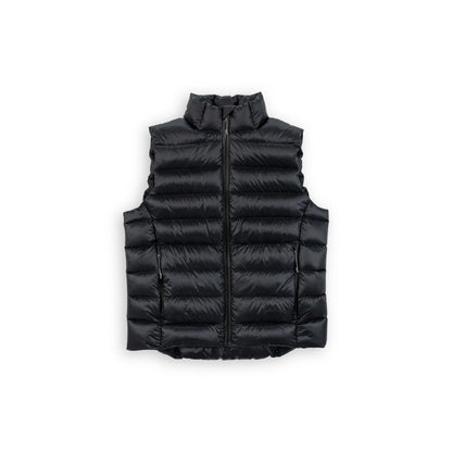 Beringia Bering Down Vest - front view in Meteor (black)